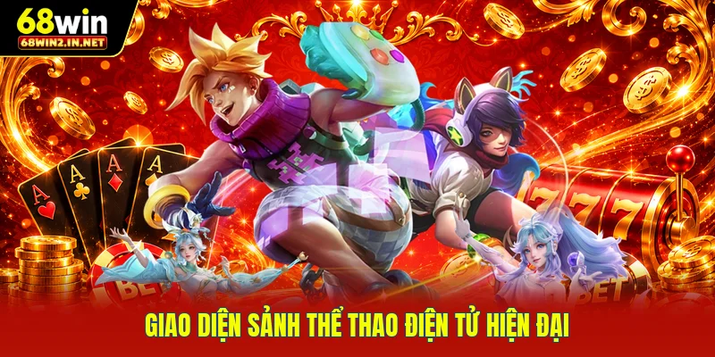 Giao diện sảnh thể thao điện tử hiện đại