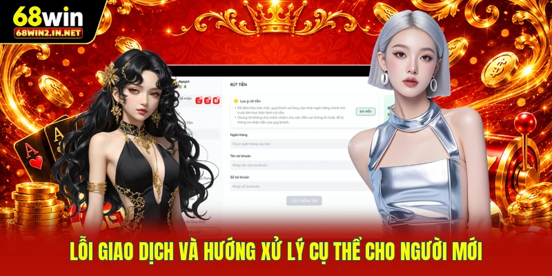 Lỗi giao dịch và hướng xử lý cụ thể cho người mới